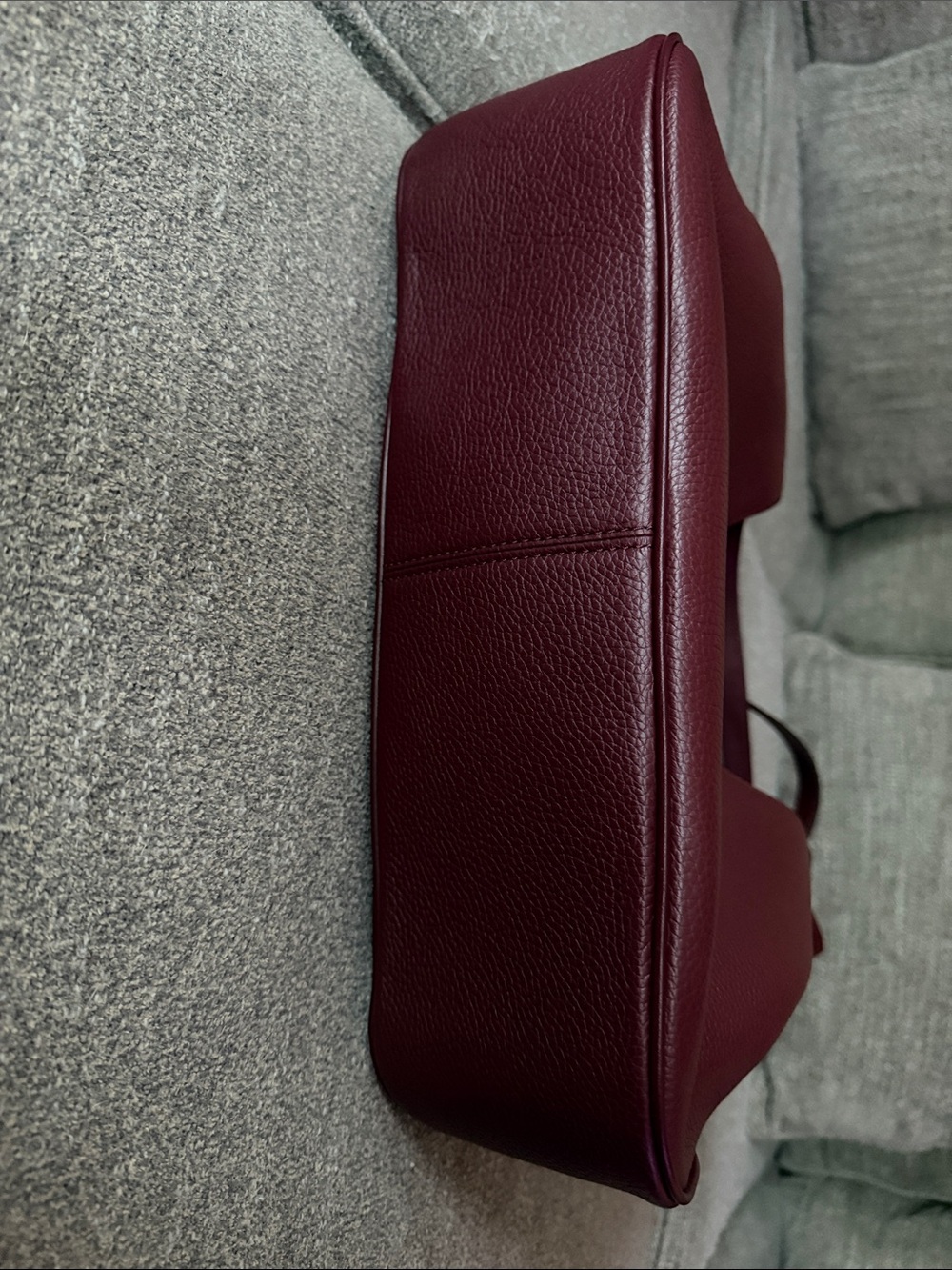 Michael Kors Pebbled Leather Shoulder Bag in Burgundy - Picture 6 of 6